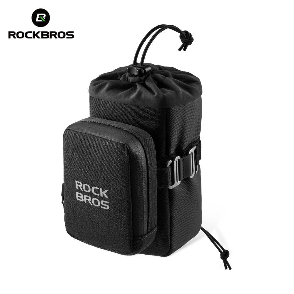 Sakwa, torba rowerowa 2 w 1 z regulowanym elastycznym paskiem ROCKBROS 30130090 czarny