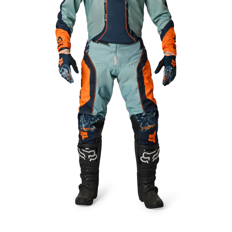 SPODNIE MOTOCYKLOWE FOX 180 IMAGE PRINT ARCTIC BLUE