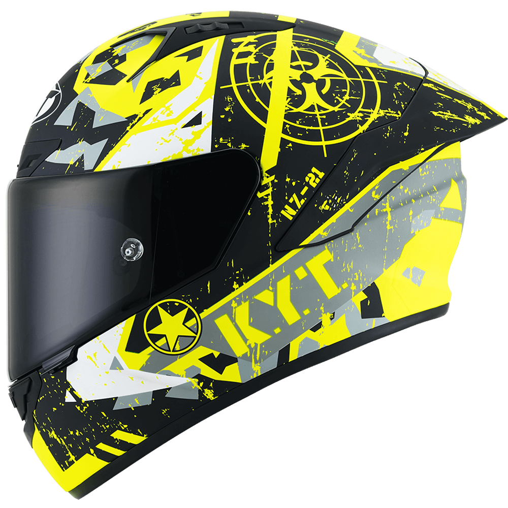 Kask Motocyklowy KYT NZ-RACE BLAZING żółty