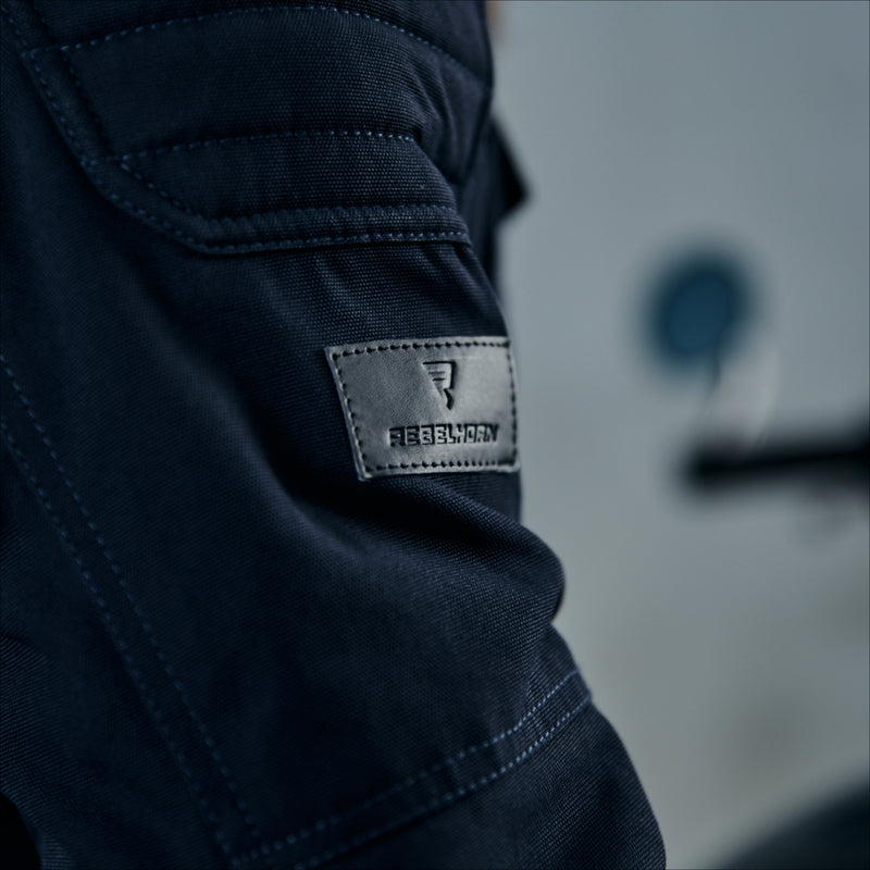 KURTKA MOTOCYKLOWA TEKSTYLNA REBELHORN HUNTER NAVY BLUE – zdjęcie 7