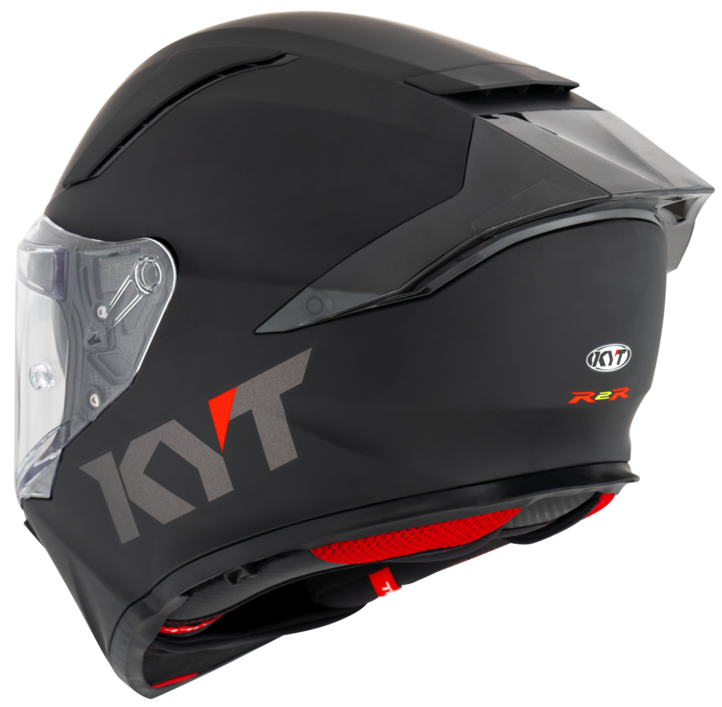 Kask Motocyklowy KYT R2R połysk matowy czarny ECE/ONU 22-06