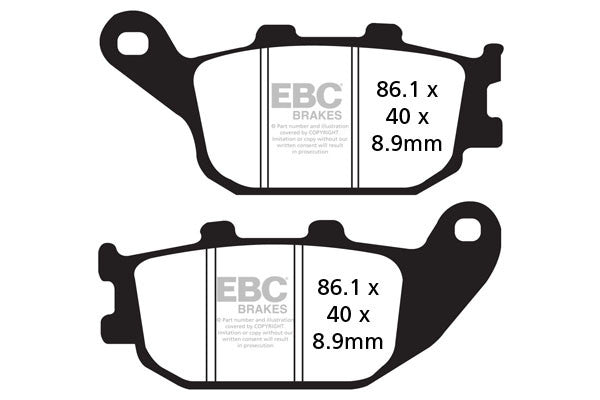 EBC Brakes Klocki hamulcowe EBC SFA358 skuterowe (kpl. na 1 tarcze)