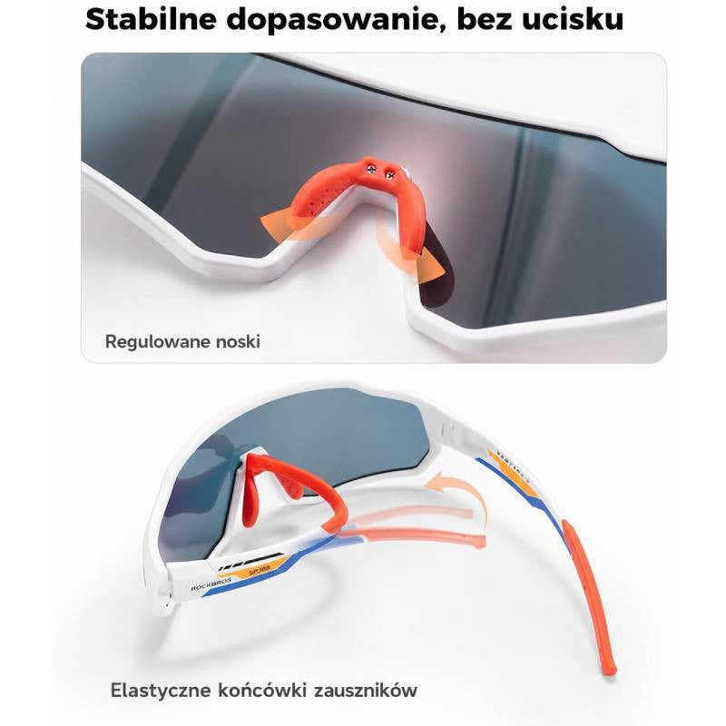Okulary rowerowe / sportowe dziecięce, junior fotochrom ROCKBROS 1411003506