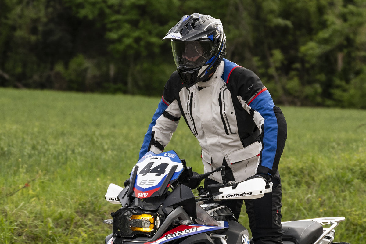 KURTKA LS2 NARVIK MAN BLUE BLACK GREY RED