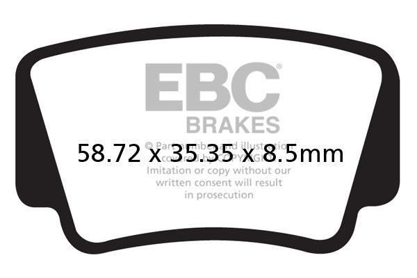 EBC Brakes Klocki hamulcowe EBC FA463R (kpl. na 1 tarcze) (odpowiednik PROX 37.227102)