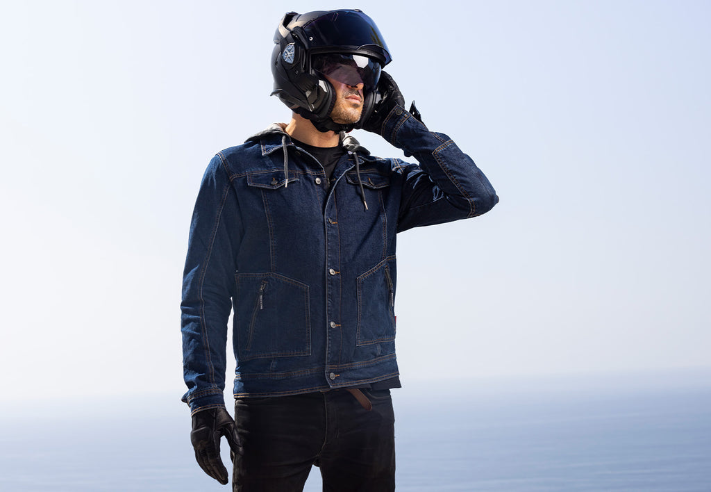 KURTKA LS2 OAKY MAN DARK BLUE