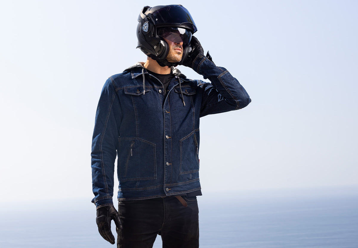 KURTKA LS2 OAKY MAN DARK BLUE