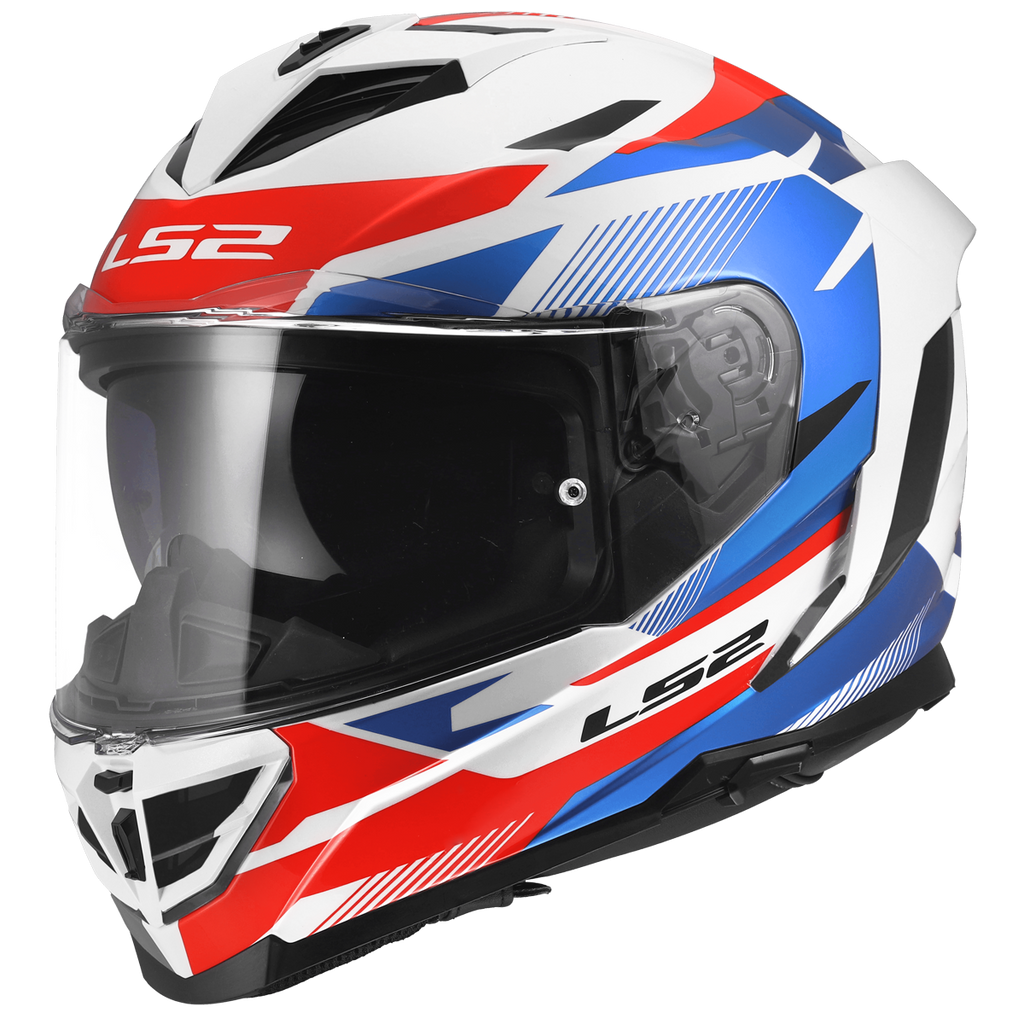 KASK LS2 FF818 STORM III KOMAI WHITE BLUE RED