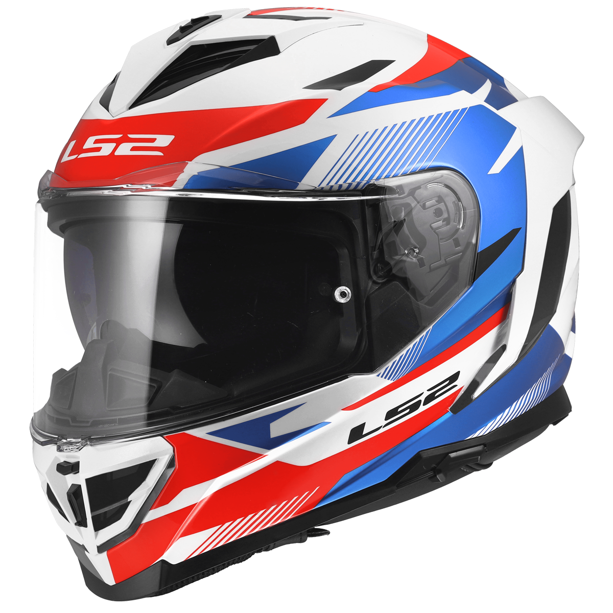 KASK LS2 FF818 STORM III KOMAI WHITE BLUE RED