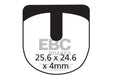 CFA332 - Klocki hamulcowe rowerowe (organiczne) EBC Brakes