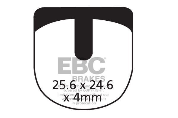 CFA332 - Klocki hamulcowe rowerowe (organiczne) EBC Brakes