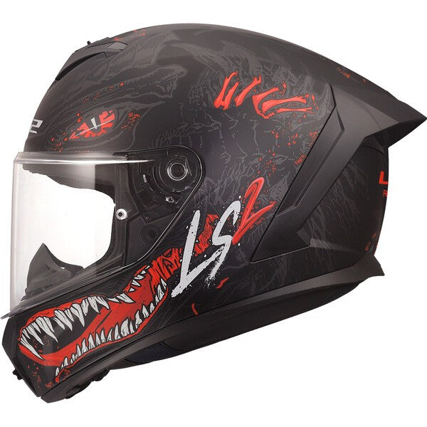 KASK LS2 FF820 RAPID III KAIJU II BL.RED WHITE