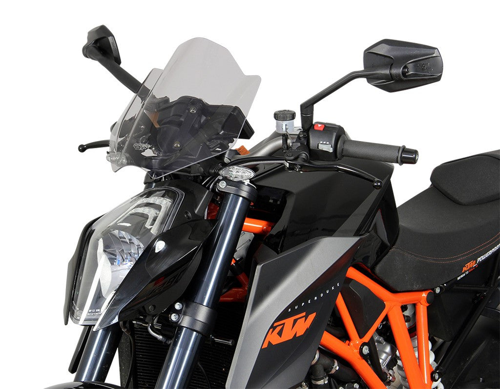 Szyba motocyklowa MRA KTM 1290 SUPER DUKE R 2013-2016, forma NRM, czarna