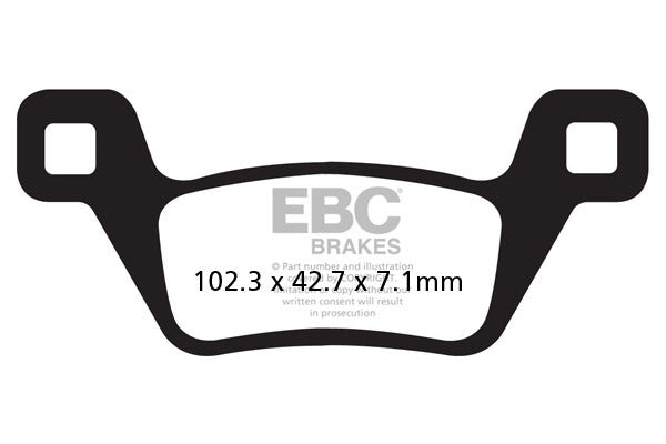 EBC Brakes Klocki hamulcowe EBC FA600/2TT (kpl. na 1 tarcze)