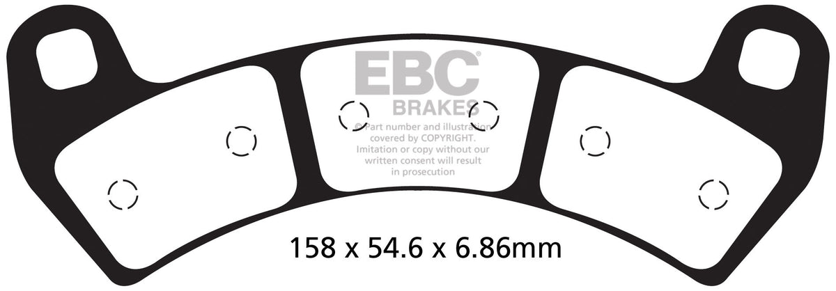 EBC Brakes Klocki hamulcowe EBC SXR680HH Side By Side Race Formula (kpl. na 1 tarcze)