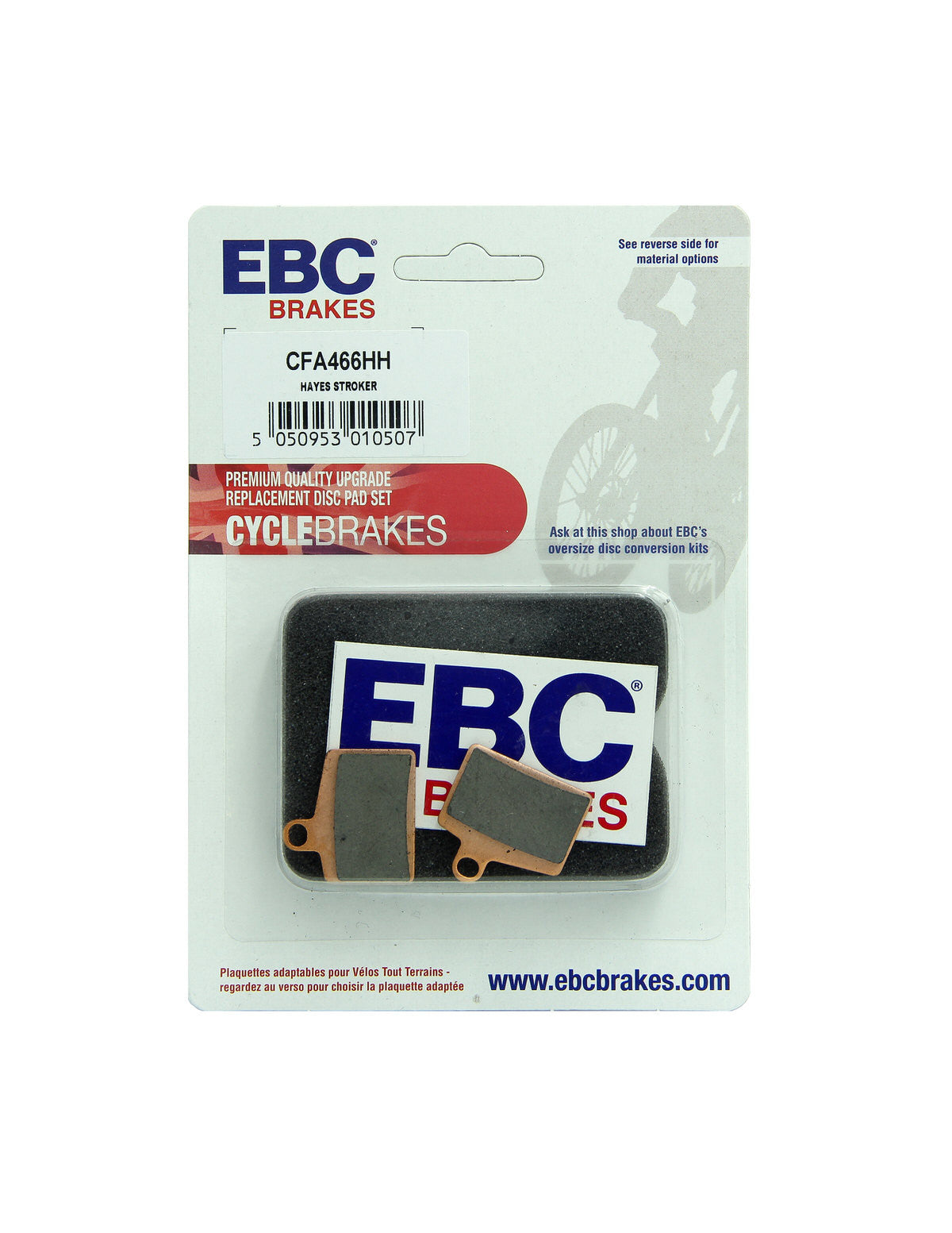 CFA466HH - Klocki hamulcowe rowerowe (spiekane) EBC Brakes