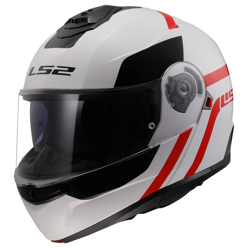 KASK LS2 FF908 STROBE II AUTOX WHITE RED-06