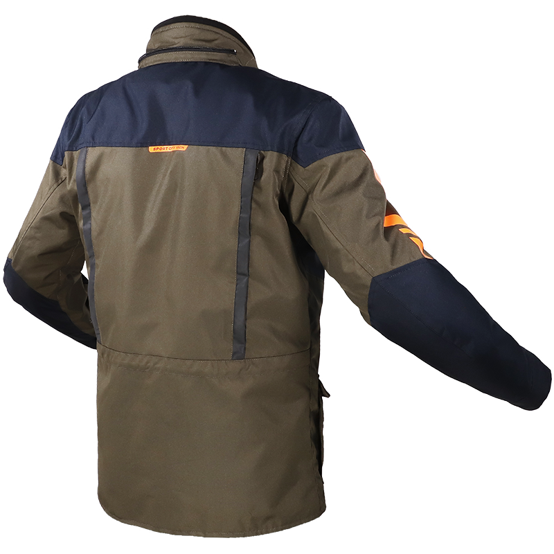 KURTKA LS2 METROPOLIS EVO MAN KHAKI BLUE ORAN.