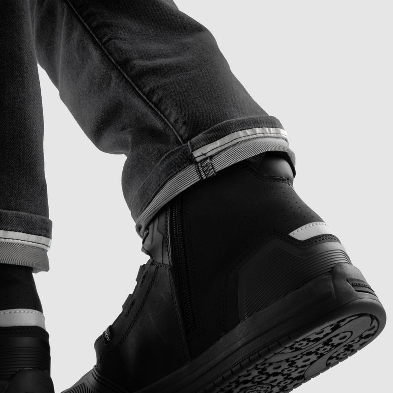 JEANSY MOTOCYKLOWE REBELHORN REVOLT BLACK MONOLAYER