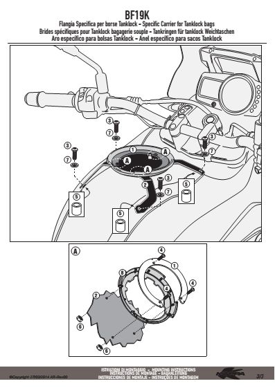 KAPPA MOCOWANIE TANKLOCK BMW G650 GS '11-14 – zdjęcie 5