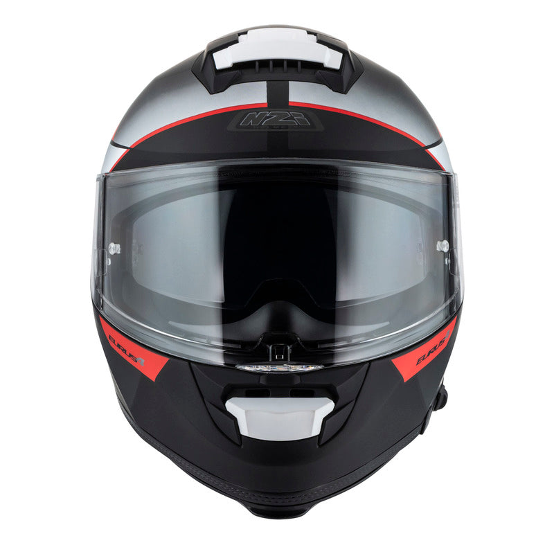 KASK MOTOCYKLOWY NZI EURUS 4 STREAM DUO VANGUARD BLACK ANTRACITE RED TINTED S MATT XS