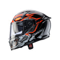 CABERG PROMOCJA KASK INTEGRALNY AVALON X GURKHA KOLOR CZARNY/SZARY/POMARAŃCZOWY FLUO