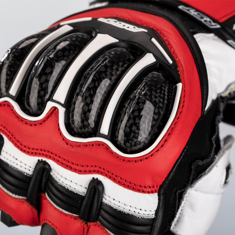 RĘKAWICE MOTOCYKLOWE RST TRACTECH EVO 4 RED WHITE BLACK XXL – zdjęcie 4