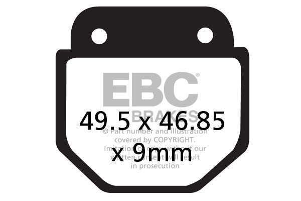 EBC Brakes Klocki hamulcowe EBC FA486 (kpl. na 1 tarcze)