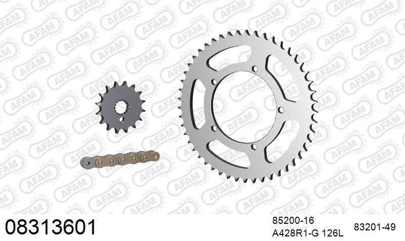 Zestaw napędowy AFAM do MZ (MUZ) RT 125 Spoke Wheels