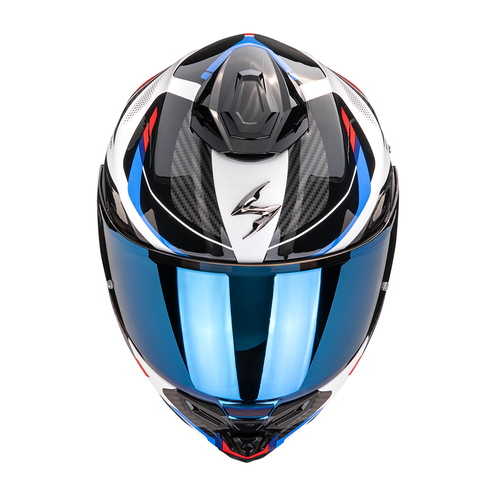 SCORPION KASK EXO-1500 AIR SLEEK WH-BLUE-YELL
