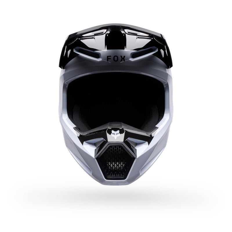KASK MOTOCYKLOWY JUNIOR FOX V1 NOBLE BLACK WHITE