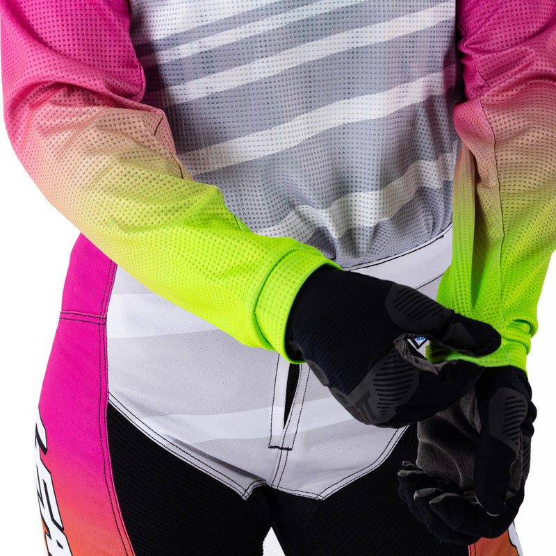 STRÓJ OFFROADOWY BLUZA I SPODNIE JUNIOR LEATT MINI RIDE KIT 3.5 RETRO PINK XXS