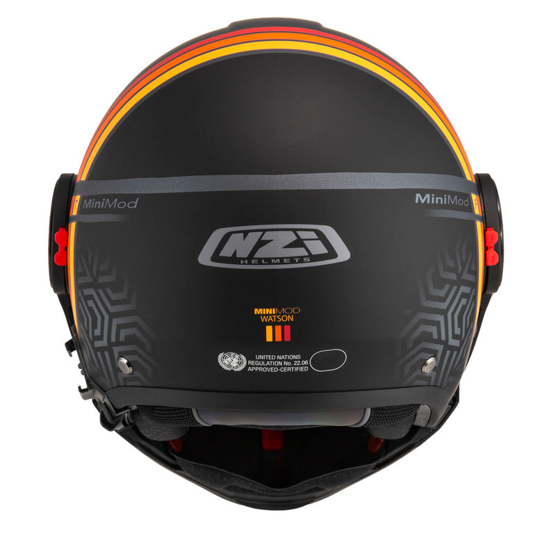 KASK MOTOCYKLOWY NZI MINIMOD DUO WATSON ANTRACITEBLACK ANTRACITE MATT XS