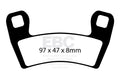 EBC Brakes Klocki hamulcowe EBC FA657R (kpl. na 1 tarcze)