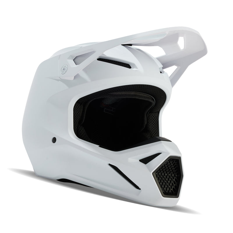 KASK MOTOCYKLOWY FOX V1 SOLID MATTE WHITE