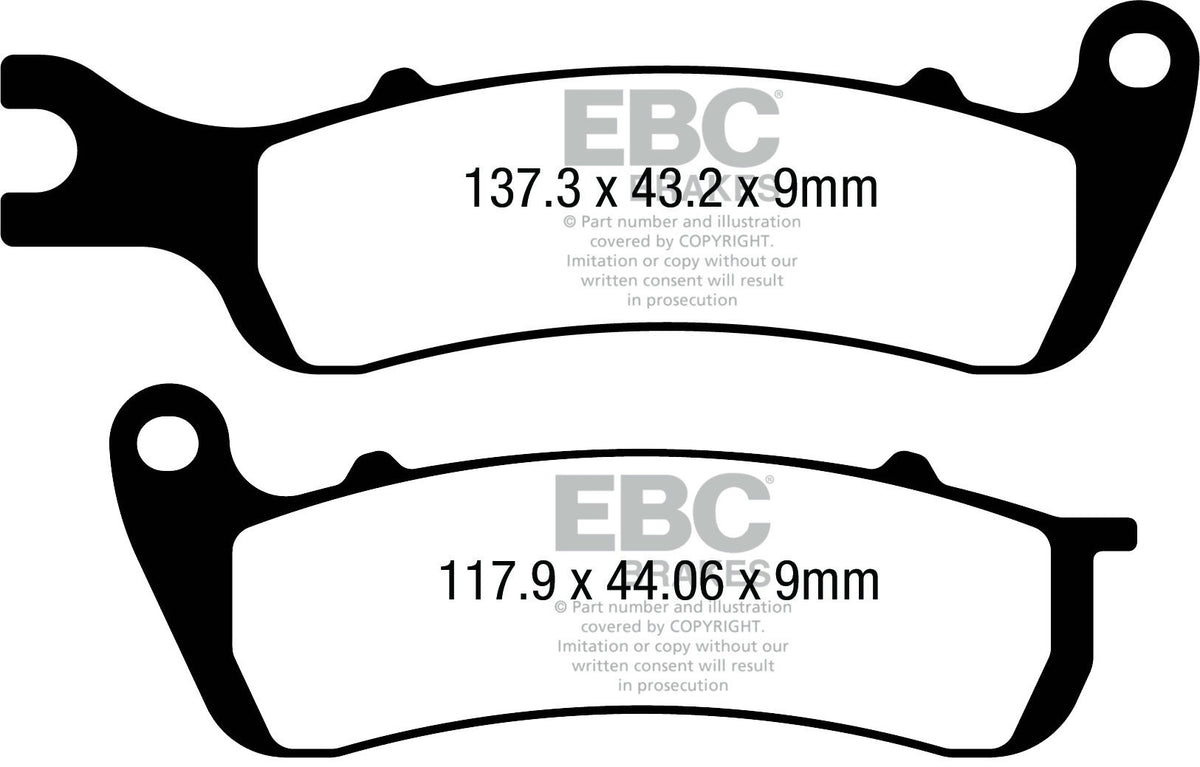 EBC Brakes Klocki hamulcowe EBC FA727 (kpl. na 1 tarcze)
