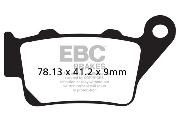 EBC Brakes Klocki hamulcowe EBC FA208R (kpl. na 1 tarcze) (odpowiednik PROX 37.204202)
