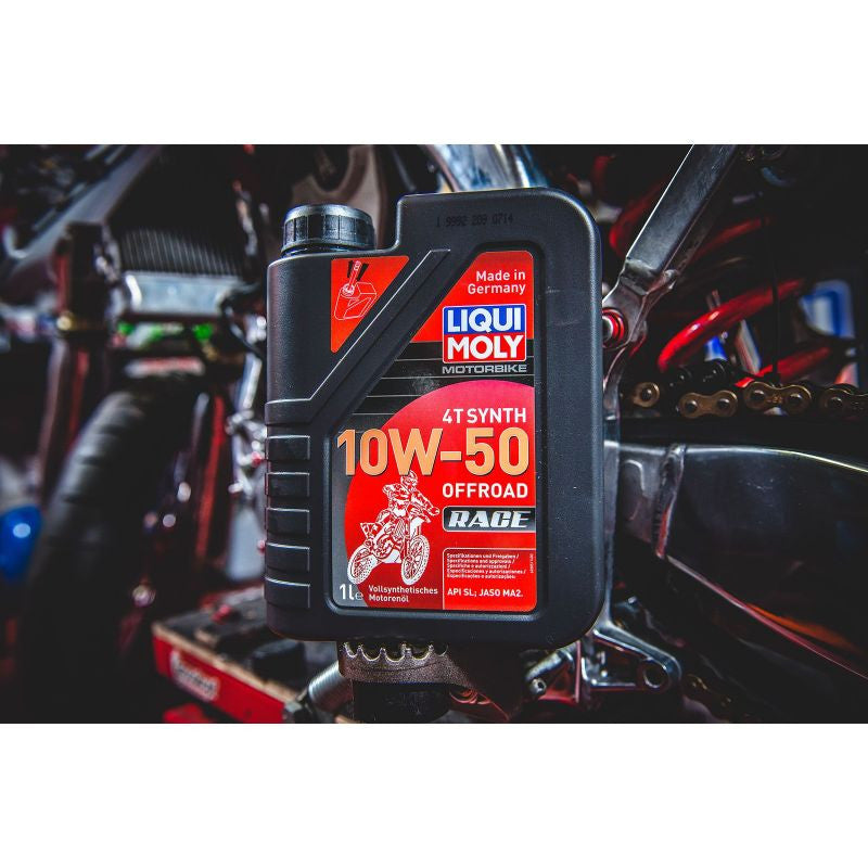 LIQUI MOLY Olej silnikowy syntetyczny do motocykli 10W50 Offroad Race 4T 4 litry