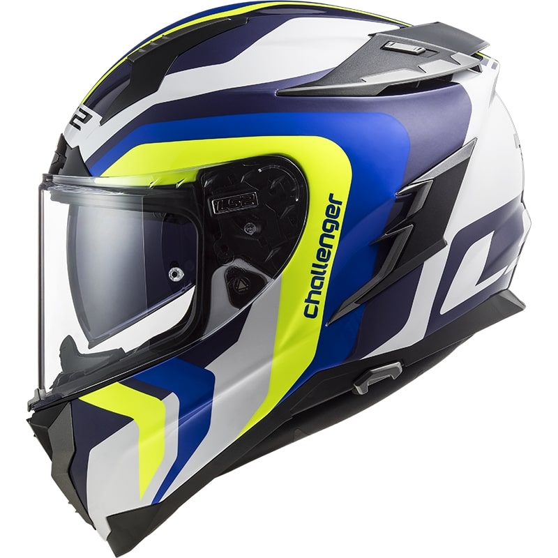 KASK LS2 FF327 CHALLENGER GALACTIC WHITE BLUE
