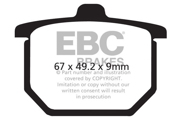 EBC Brakes Klocki hamulcowe EBC FA031 (kpl. na 1 tarcze)
