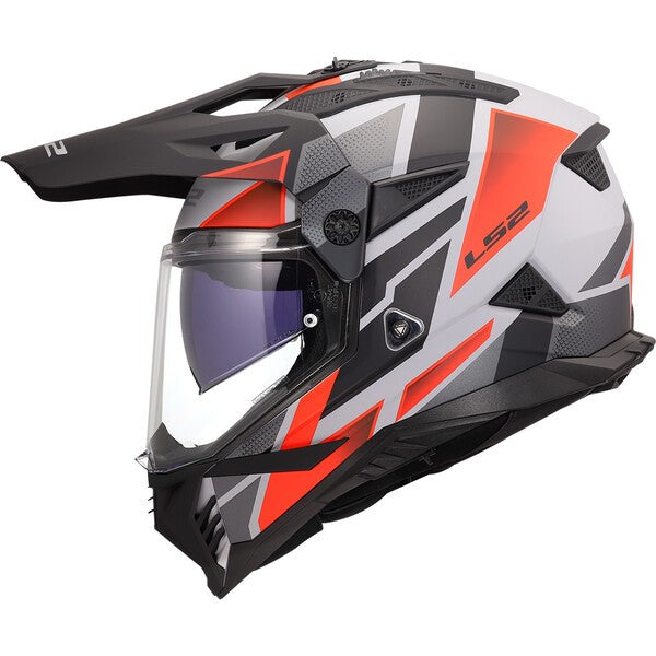 KASK LS2 MX702 PIONEER II BLOCK GREY RED