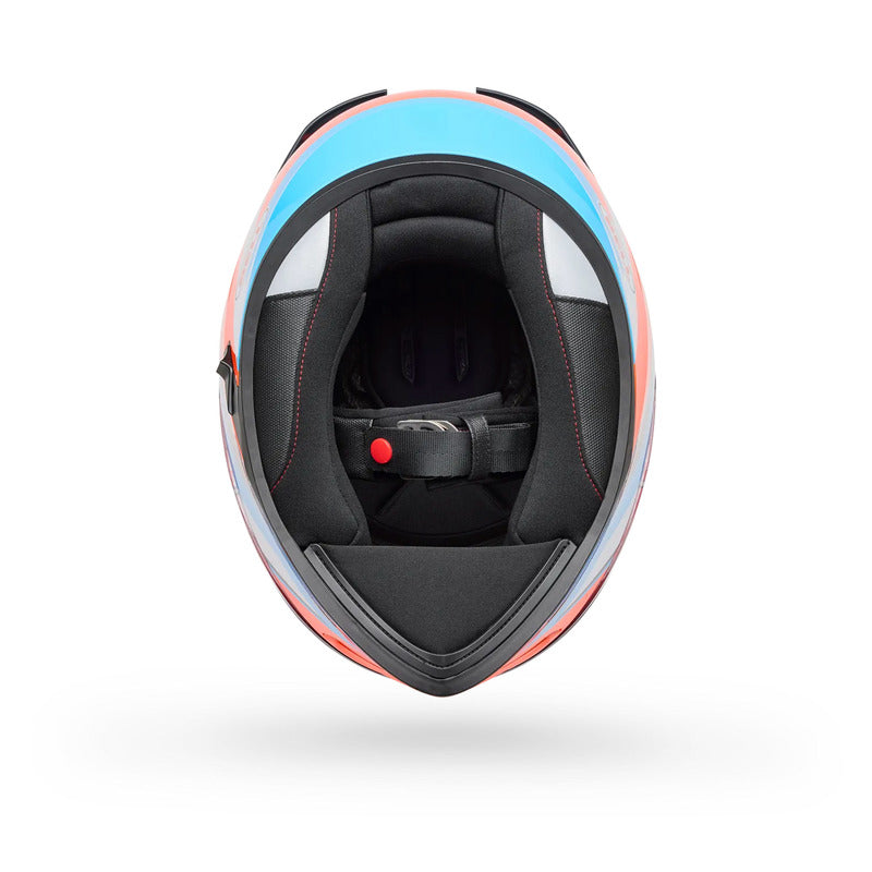 KASK MOTOCYKLOWY BELL LITHIUM NOVA ORANGE BLUE