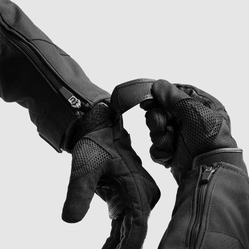 RĘKAWICE MOTOCYKLOWE REBELHORN CORE BLACK – zdjęcie 6