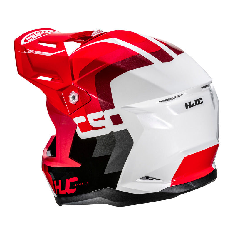 KASK MOTOCYKLOWY HJC C50 PRIMAL RED WHITE