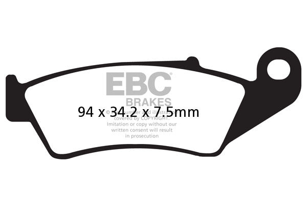 EBC Brakes Klocki hamulcowe EBC MXS185 off-road wyczynowe (kpl. na 1 tarcze)
