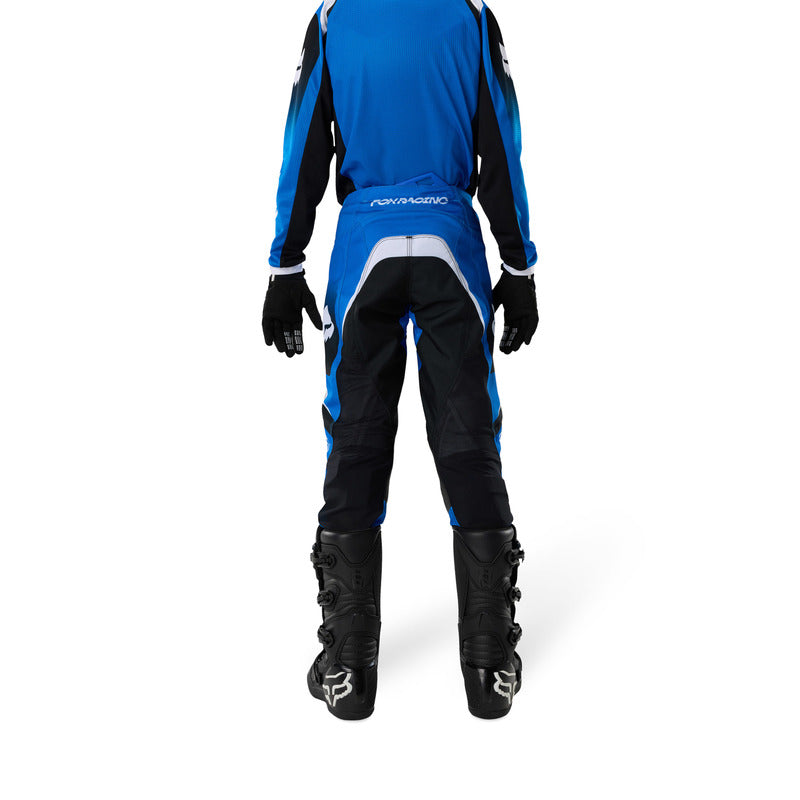 SPODNIE MOTOCYKLOWE JUNIOR FOX 180 FRAME BLUE 24