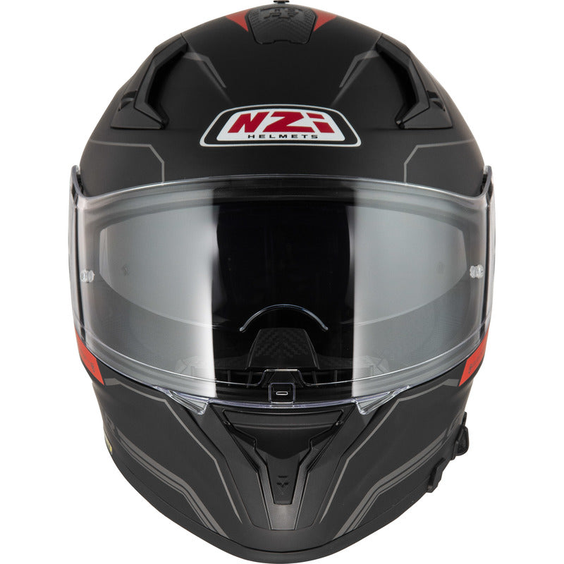 KASK MOTOCYKLOWY NZI GO RIDER STREAM DUO SOLID NOUVEAU BLACK RED MATT XS