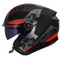 KASK LS2 OF603 INFINITY II NIGHTLINE GREY RED