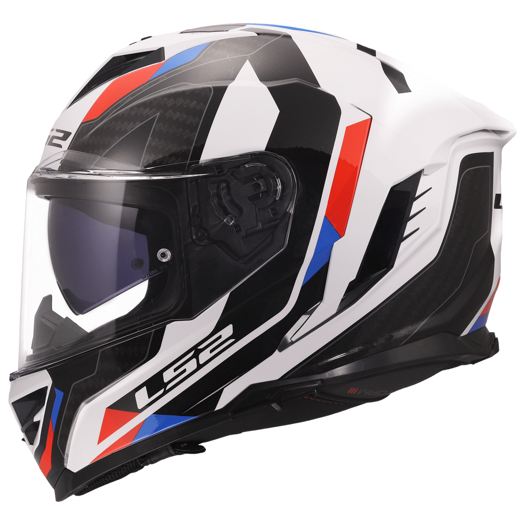 KASK LS2 FF818 STORM III SPORTY WHITE BLUE RED
