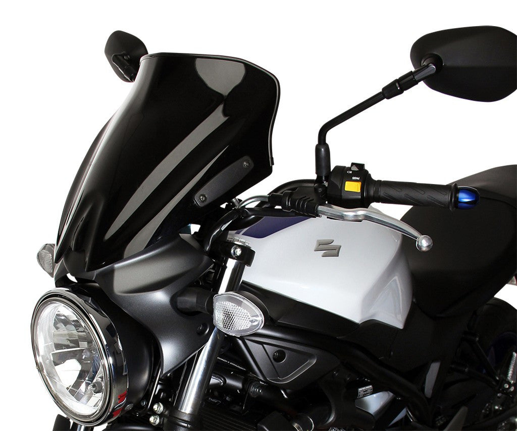 Szyba motocyklowa MRA SUZUKI SV 650 WCX0 / WCX1 2016-, forma NSN, przyciemniana